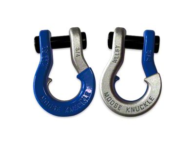 Moose Knuckle Offroad Jowl Split Recovery Shackle Combo; Blue Balls and Nice Gal