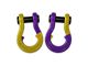 Moose Knuckle Offroad Jowl Split Recovery Shackle Combo; Detonator Yellow and Grape Escape