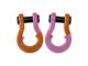 Moose Knuckle Offroad Jowl Split Recovery Shackle Combo; Obscene Orange and Pretty Pink