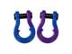 Moose Knuckle Offroad Jowl Split Recovery Shackle 3/4 Combo; Blue Balls and Grape Escape