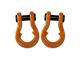 Moose Knuckle Offroad Jowl Split Recovery Shackle 3/4 Combo; Obscene Orange and Obscene Orange