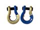 Moose Knuckle Offroad Jowl Split Recovery Shackle Combo; Brass Knuckle and Blue Balls