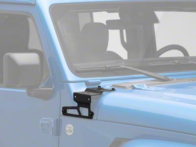 Mopar A-Pillar Light Mounting Brackets (18-24 Jeep Wrangler JL, Excluding 4xe)