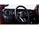 Mopar Driver Side Dashboard Panel Trim; Black Leather with Red Stitching (20-24 Jeep Gladiator JT)