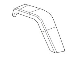 Mopar Fender Flare; Front Left (20-24 Jeep Gladiator JT)