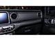 Mopar Passenger Side Dashboard Panel Trim; Black Leather with Caramel Stitching (20-24 Jeep Gladiator JT)
