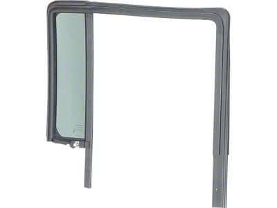 Mopar Full Steel Door Glass Run Channel with Privacy Glass Weatherstrip; Rear Driver Side (07-18 Jeep Wrangler JK 4-Door)