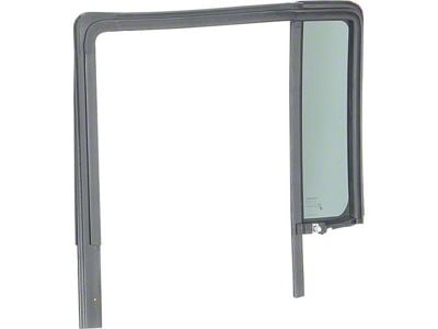 Mopar Full Steel Door Glass Run Channel with Privacy Glass Weatherstrip; Rear Passenger Side (07-18 Jeep Wrangler JK 4-Door)