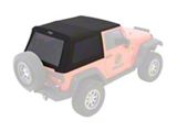 Mopar JEEP Trektop Glide Slantback Soft Top; Black Diamond (07-18 Jeep Wrangler JK 2-Door)