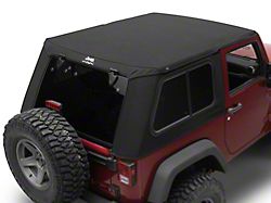 Mopar JEEP Trektop Pro Hybrid Slantback Soft Top; Black Twill (07-18 Jeep Wrangler JK 2-Door)