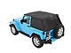 Mopar JEEP Trektop Slantback Soft Top; Black Twill (07-18 Jeep Wrangler JK 2-Door)