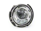 Mopar LED Headlight; Chrome Housing; Clear Lens; Driver Side (07-18 Jeep Wrangler JK)