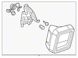 Mopar Factory Replacement Tail Light; Black Housing; Red Lens; Driver Side (18-24 Jeep Wrangler JL w/ Factory Halogen Tail Lights)