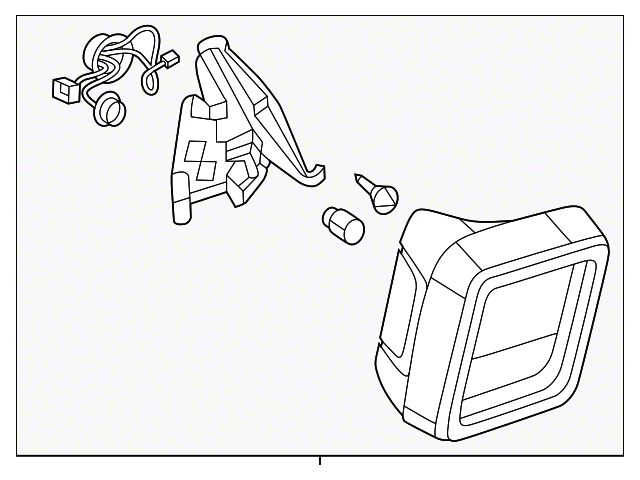 Mopar Factory Replacement Tail Light; Black Housing; Red Lens; Driver Side (18-24 Jeep Wrangler JL w/ Factory Halogen Tail Lights)