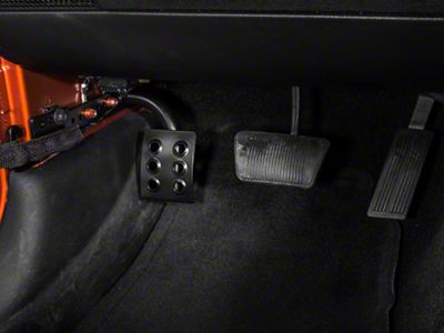 M.O.R.E. Dead Pedal; Driver Side (07-18 Jeep Wrangler JK w/ Automatic Transmission)