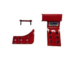 M.O.R.E. Driver Side Dead Pedal; Red (20-24 Jeep Gladiator JT)