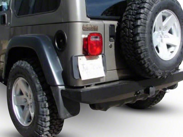 M.O.R.E. Rock Proof Rear Bumper; Bare Steel (87-95 Jeep Wrangler YJ)