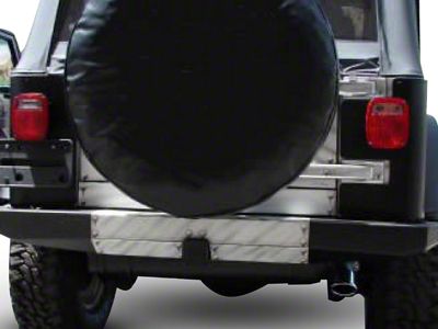 M.O.R.E. Rock Proof Rear Bumper; Bare Steel (97-06 Jeep Wrangler TJ)