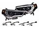 Morimoto XB Evo Hybrid LED Headlights; Black Housing; Clear Lens (14-24 4Runner)