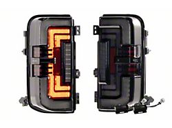 Morimoto XB LED Low Profile Tail Lights; Black Housing; Smoked Lens (21-25 Bronco, Excluding Raptor)