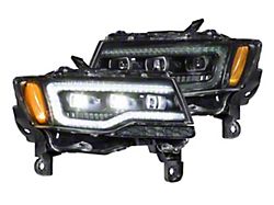 Morimoto XB LED Headlights; Black Housing; Clear Lens (14-21 Jeep Grand Cherokee WK2)