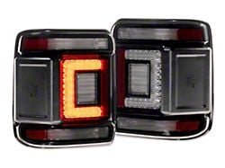 Morimoto XB LED Low Profile Tail Lights; Black Housing; Smoked Lens (18-25 Jeep Wrangler JL)