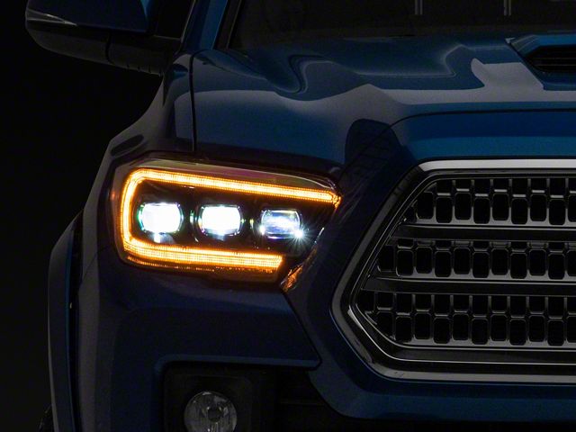 Morimoto GEN2 XB LED Projector Headlights; Black Housing; Clear Lens (16-23 Tacoma w/ Factory Halogen DRL)