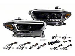 Morimoto XB Evo Hybrid LED Headlights; Black Housing; Clear Lens (16-23 Tacoma)