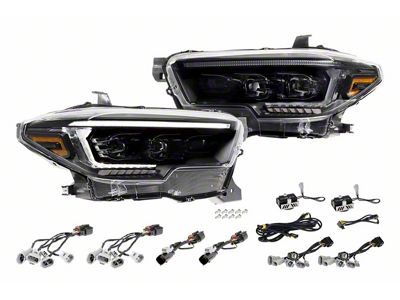 Morimoto XB Evo Hybrid LED Headlights; Black Housing; Clear Lens (16-23 Tacoma)