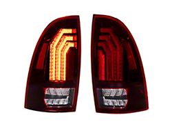 Morimoto XB LED Tail Lights; Black Housing; Red Lens (05-15 Tacoma)