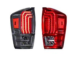 Morimoto XB LED Tail Lights; Black Housing; Smoked Lens (16-23 Tacoma)