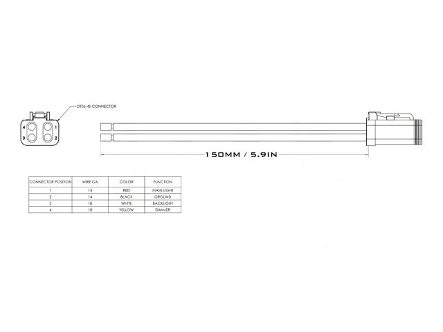 Morimoto 1/2/4Banger 4P DT Pigtail Harness