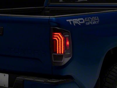 Morimoto XB LED Tail Lights; Black Housing; Clear Lens (14-21 Tundra)