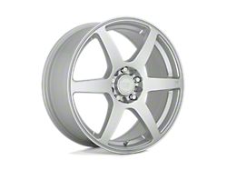 Motegi CS6 Hyper Silver 5-Lug Wheel; 17x7; 40mm Offset (21-24 Bronco Sport)