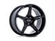 Motegi Battle V Blackbird Metallic Wheel; 17x9.5; 22mm Offset (84-01 Jeep Cherokee XJ)