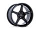 Motegi Battle V Blackbird Metallic Wheel; 18x10.5; 25mm Offset (84-01 Jeep Cherokee XJ)