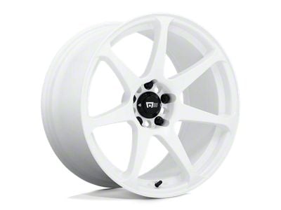 Motegi Battle White Wheel; 18x8; 43mm Offset (84-01 Jeep Cherokee XJ)