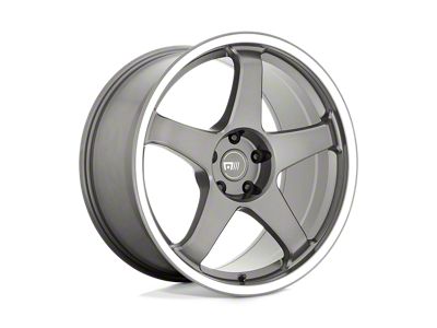 Motegi CS5 Gunmetal with Machined Lip Wheel; 18x8.5; 45mm Offset (84-01 Jeep Cherokee XJ)