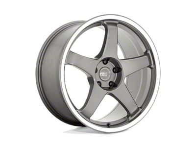 Motegi CS5 Gunmetal with Machined Lip Wheel; 18x9.5; 15mm Offset (84-01 Jeep Cherokee XJ)