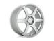 Motegi CS6 Hyper Silver Wheel; 17x7; 40mm Offset (84-01 Jeep Cherokee XJ)