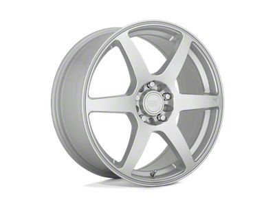 Motegi CS6 Hyper Silver Wheel; 18x8; 45mm Offset (84-01 Jeep Cherokee XJ)