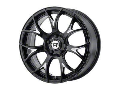 Motegi MR126 Gloss Black with Milled Accents Wheel; 18x8; 40mm Offset (84-01 Jeep Cherokee XJ)