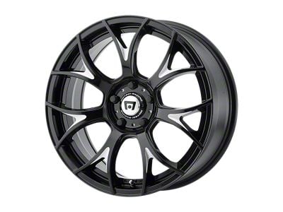 Motegi MR126 Gloss Black with Milled Accents Wheel; 20x10; 38mm Offset (84-01 Jeep Cherokee XJ)