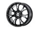 Motegi MR126 Gloss Black with Milled Accents Wheel; 18x9.5; 40mm Offset (84-01 Jeep Cherokee XJ)