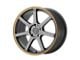 Motegi MR132 Matte Gray with Orange Stripe Wheel; 16x7; 40mm Offset (84-01 Jeep Cherokee XJ)