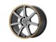 Motegi MR132 Matte Gray with Orange Stripe Wheel; 18x8; 35mm Offset (84-01 Jeep Cherokee XJ)