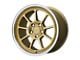 Motegi MR135 Gold Center with Machined Lip Wheel; 17x9.5; 45mm Offset (84-01 Jeep Cherokee XJ)