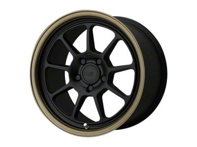 Motegi MR135 Matte Black Center with Bronze Lip Wheel; 18x8.5; 15mm Offset (84-01 Jeep Cherokee XJ)