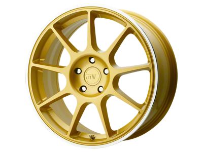 Motegi MR138 Gold with Machined Lip Wheel; 19x8.5; 45mm Offset (84-01 Jeep Cherokee XJ)