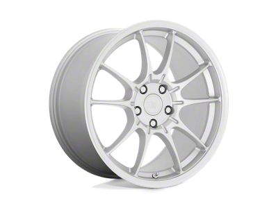 Motegi SS5 Hyper Silver Wheel; 18x8.5; 35mm Offset (84-01 Jeep Cherokee XJ)